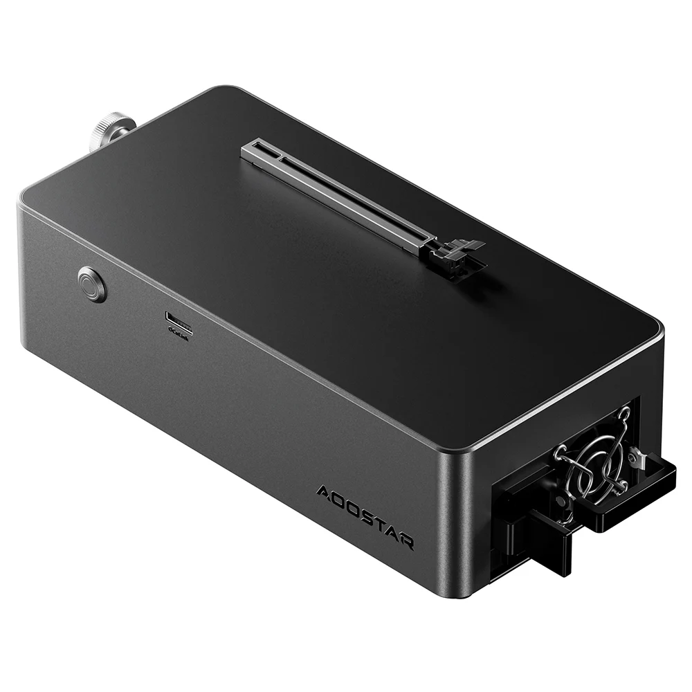 Station d'accueil eGPU AOOSTAR AG01&AG02 avec port Oculink, alimentation intégrée de 800W, compatible avec l'interface TGX, remplaçable à chaud, pour ordinateur portable et mini PC - Prise EU