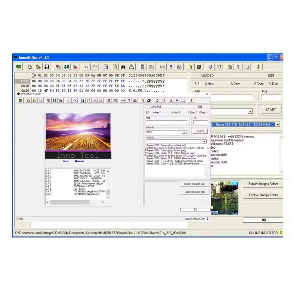 

2024 Hot Sale ImmoKiller V1.10 New IMMO Off Software v1.1 ECU Programmer IMMO SERVICE TOOL V1.2 Immo Off Software 2 in 1