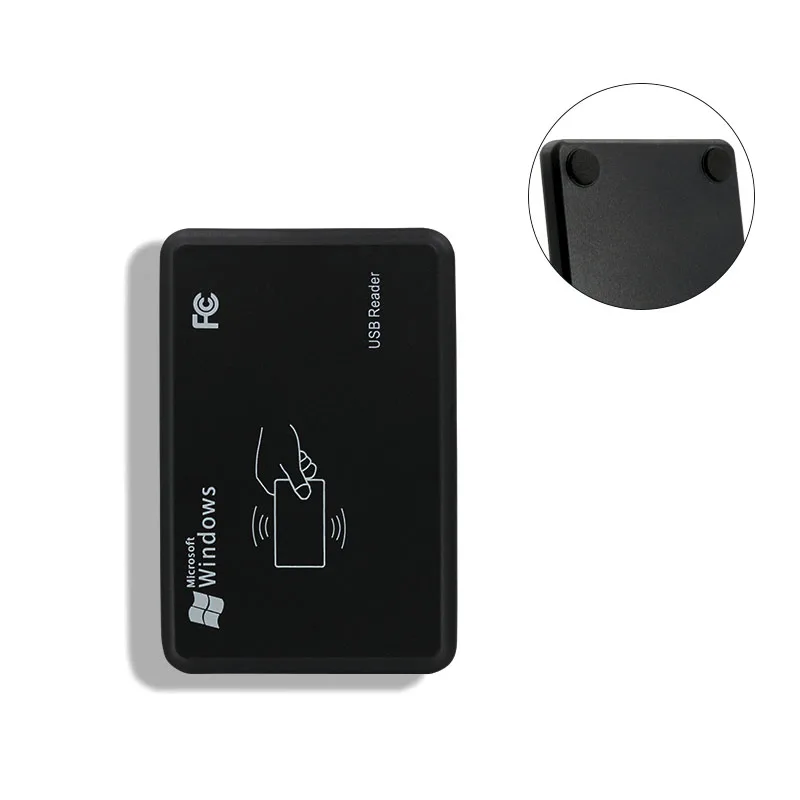 Imagem -02 - Leitor Usb Contactless tipo c Alto Reconhecimento Smart Desktop Card id Plug Play Rfid Em4100 125khz