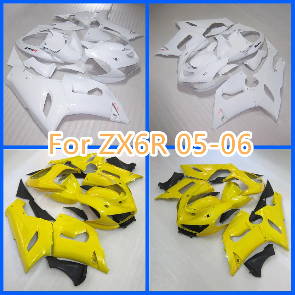 

ABS Plastic kit for Kawasaki Ninja ZX6R 05 06 2005 2006 Motorcycle Fairing kit Sportbike Body Rebuild Bodywork Parts