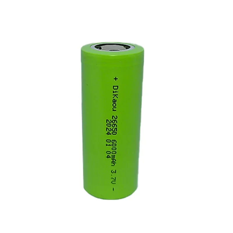 100%Original 3.7V 26650 Batter 6000mAh High Capacity 50A Suitable for Power Tools LED Flashlight Lithium Ion Rechargeable Batter