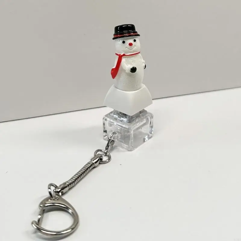 97BC Anti Stress Keychain Device With Christmas Shaped Clickers Buttons For Office Travel Anxiety Management