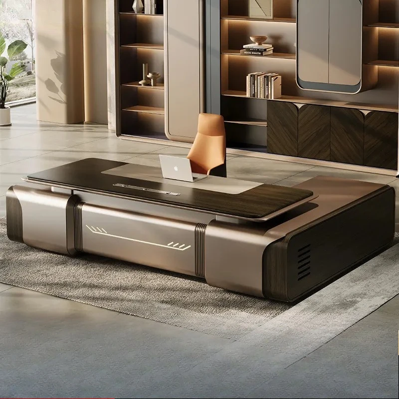 Modern Executive Desk and Chair Set Large Office Desk Simple Light Luxury  Home Office Furniture