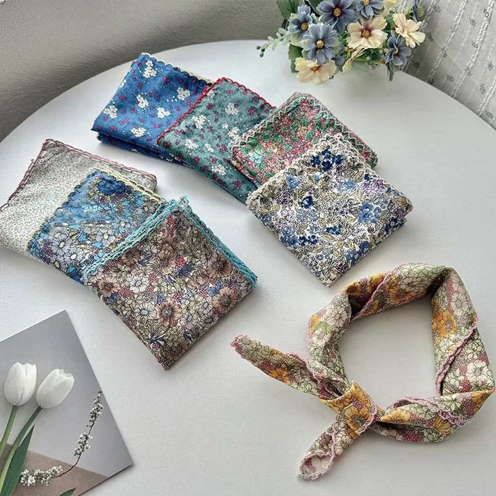 

Элегантный дышащий маленький квадратный платок-шарф с защитой от солнца, легкий шелковый платок с принтом, милая повязка на голову, квадратный платок-косынка для пляжа