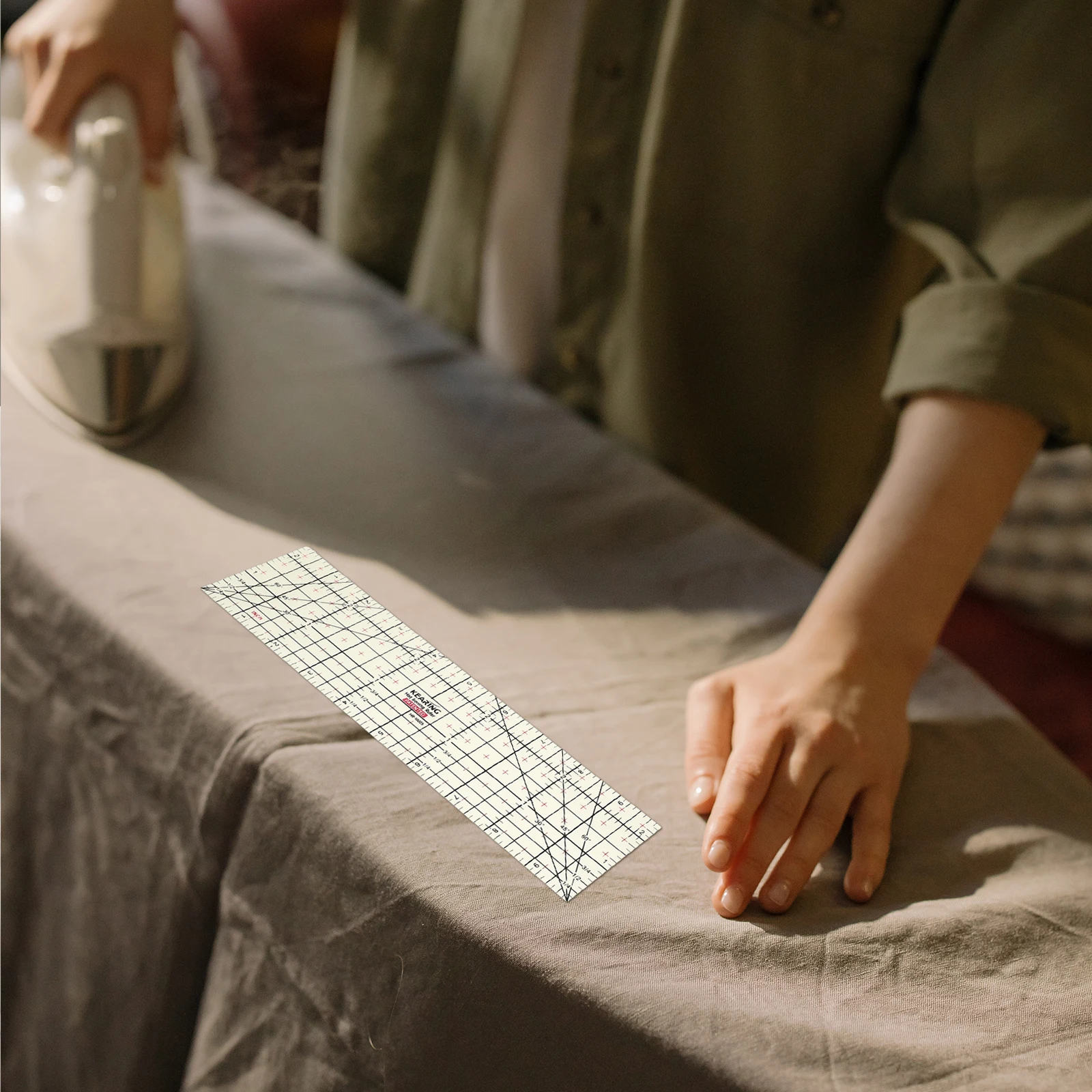 Heat Resistant Hot Ironing Patchwork Tailor Sewing Tool Non-Slip Surface For Precise Hems Steam Ironing Heat-Proof Sewing Ruler
