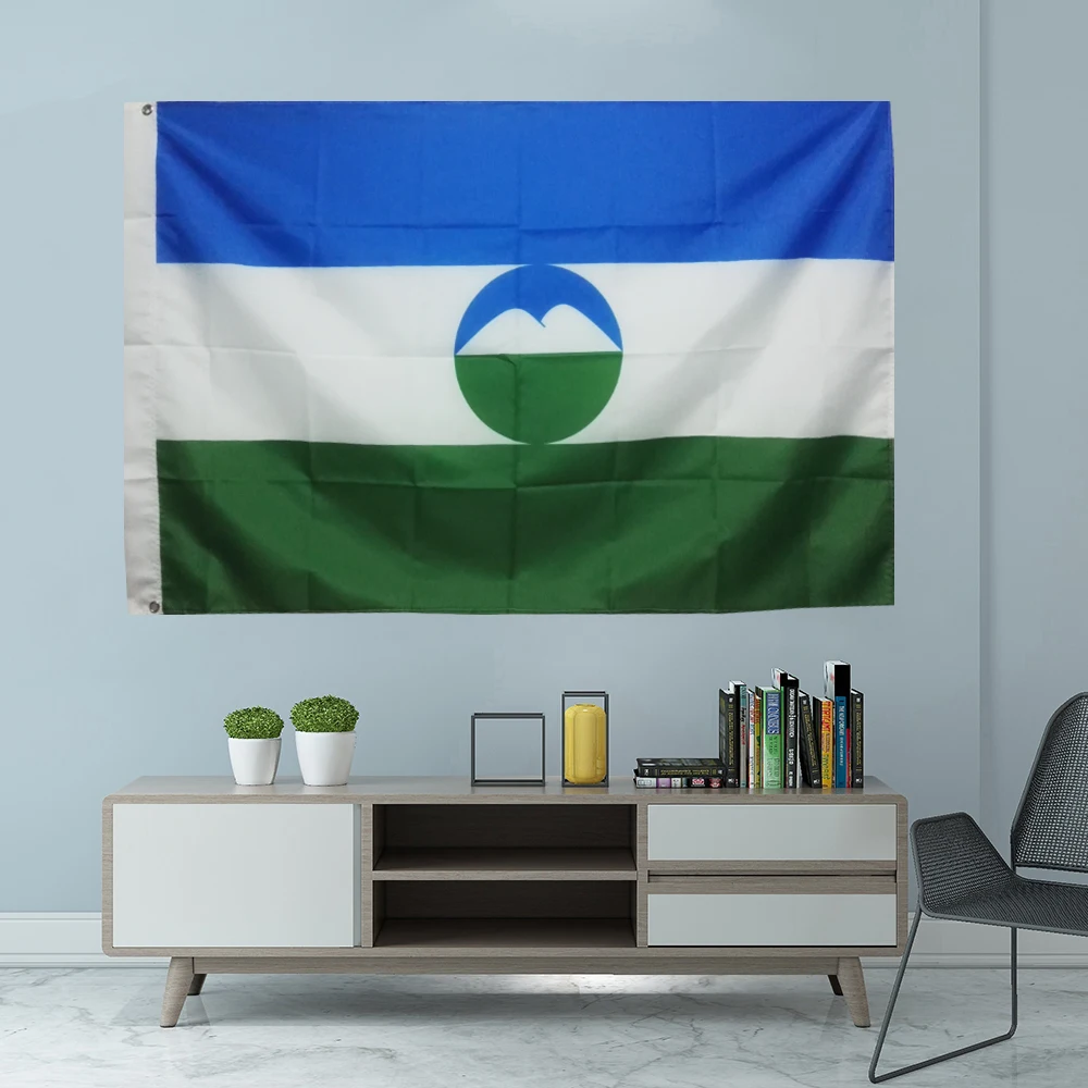 

Flag of Kabardino Balkaria Flag 3X5FT 150X90CM Banner brass metal holes