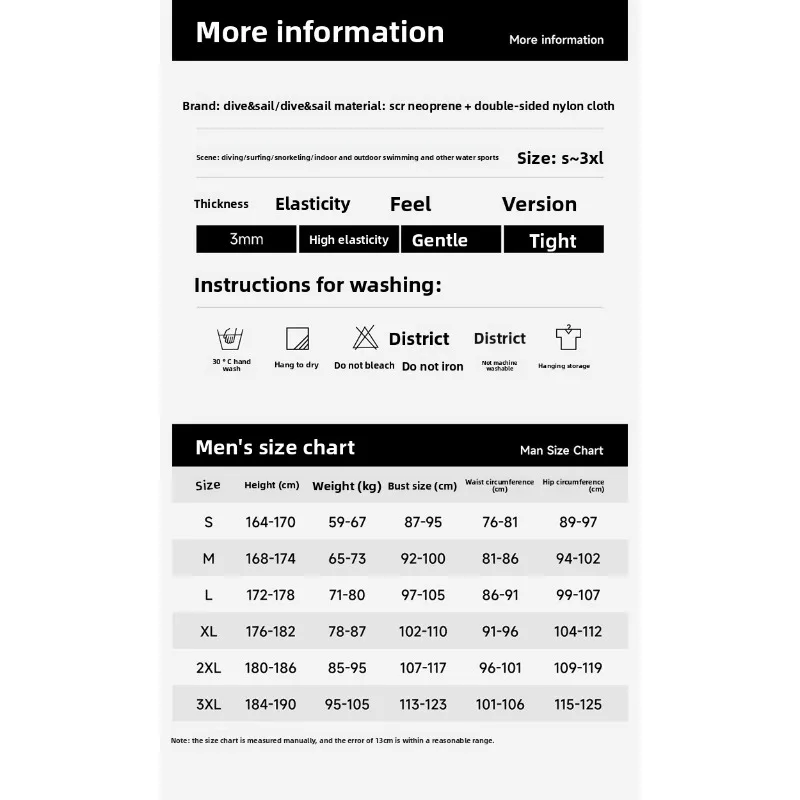 بدلة غطس رجالية دافئة قطعة واحدة مقاومة للبرودة بدلة غطس للسباحة والغوص 3 مللي متر قطعة واحدة دافئة بسحاب أمامي مفتوح