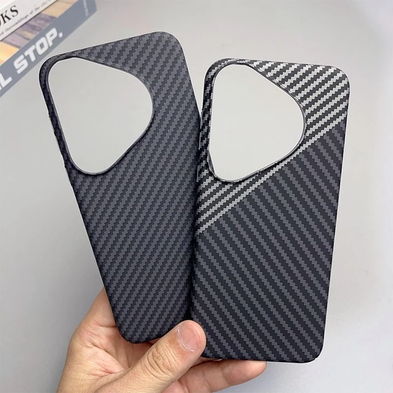 Cover For Huawei Pura 70 Ultra Thin Case PC Carbon Fiber Texture Pattern Matte Hard Phone Case For Huawei Pura70 Pro Slim Shell