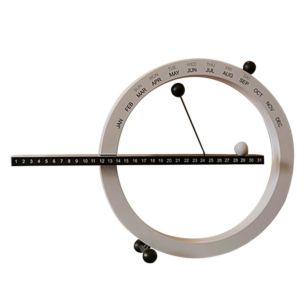 磁気ボール永久カレンダー 月週日付付き クリエイティブな壁掛けカレンダー ホームリビングルーム用の斬新な卓上カレンダー