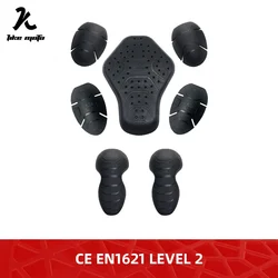 CE Level 2 Moto Motorcycle Back Elbow Knee Shoulder Protector Jacket Insert Gear Armor Motocross Racing Protect Protection Pad