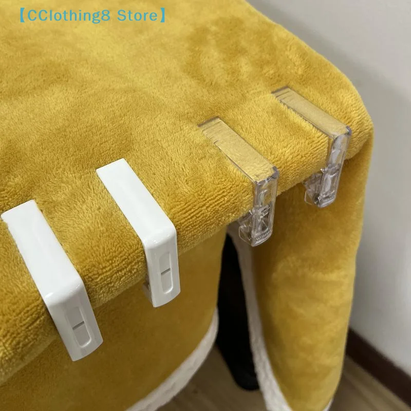 10pcs Plastic Tablecloth Clips Transparent Non-slip Securing Holder Decorative Leaf Tablecloth Clamp Holder【AliS8】