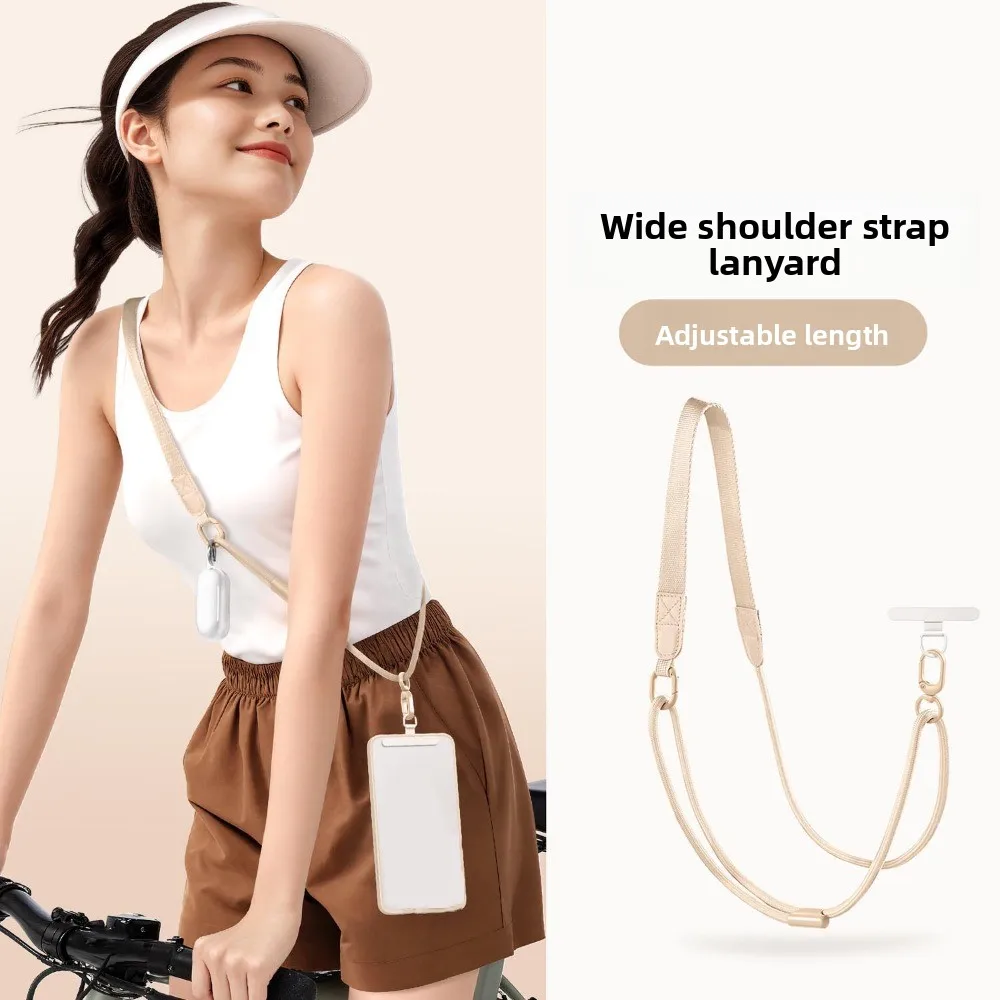 

Adjustable Mobile Phone Lanyard Long Dual Widths Crossbody Phone Strap Metal Buckle Neck Hanging Mobile Phone Chain Men Women