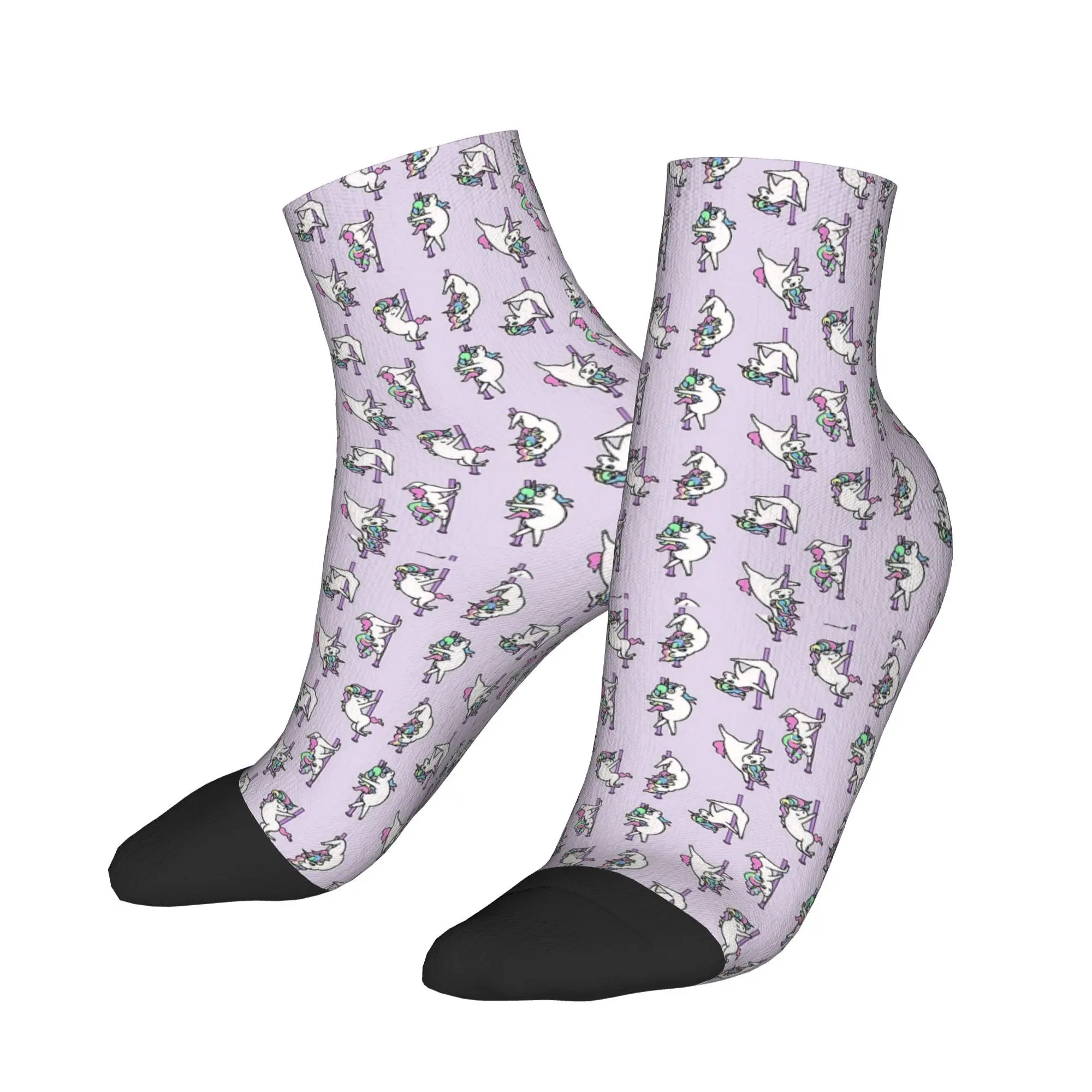 Unicorn Pole Dancing Club Socks Harajuku High Quality Stockings All Season Socks Accessories for Unisex Gifts