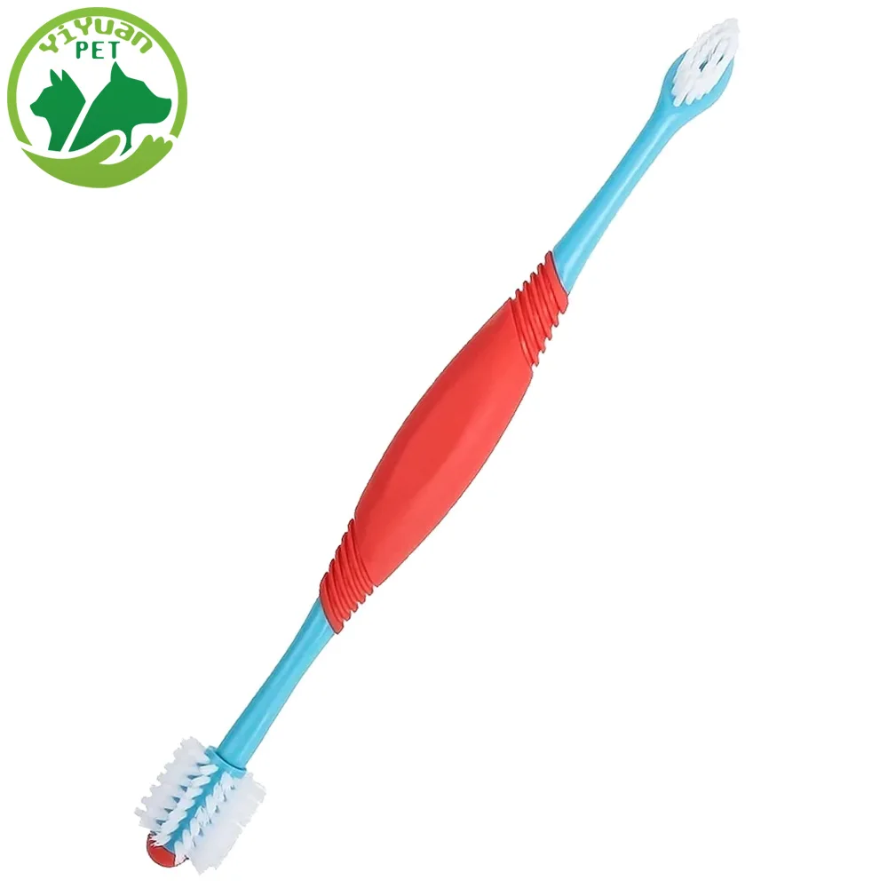 Dogs Toothbrush Double Headed Brush With Different Head Shapes At Both Ends Animal Cat Dog Teeth Cleaning Pet Supplies