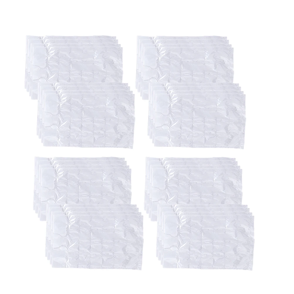 

100pcs Ice Bag Mold Cube Silicone Tray Disposable PE Material Self Sealing Odor Free Perfect Parties Picnics BBQs