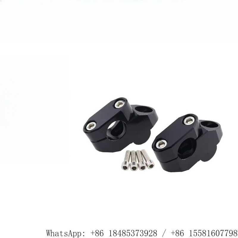 Aluminum 22mm Handlebar Riser 7/8 Inch Bar Height Extender Motorbike Steering Handle Raising Spacer Modification Hardware Kit