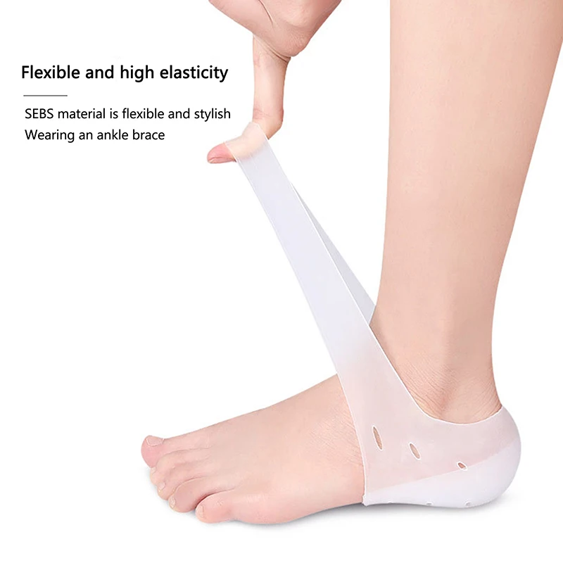 Unsichtbare Höhe Erhöhen 2-3CM Silikon Socken Gel Ferse Pads Orthopädische Arch Support Ferse Kissen Einlegesohlen Fuß Massage pad