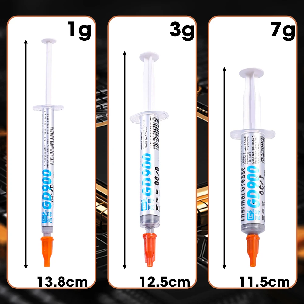 GD900 Thermal Conductive Grease Paste for All Processors CPU GPU PC PS4 XBOX High Performance Thermal Conductivity Cooling Paste