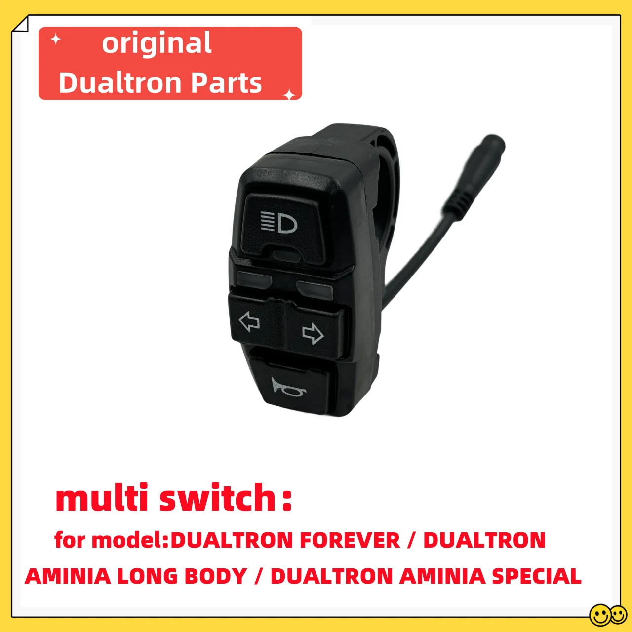 

Original Dualtron Parts Multi Switch For Model DUALTRON FOREVER / DUALTRON AMINIA LONG BODY / DUALTRON AMINIA SPECIAL，Dualtron