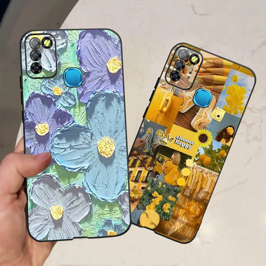 For Infinix Hot 10 Lite Case Infinxi Smart 5 X657 X657C Cover  Silicone Luxury Fashion Soft TPU Coques On Smart5 Hot10 Lite Capa