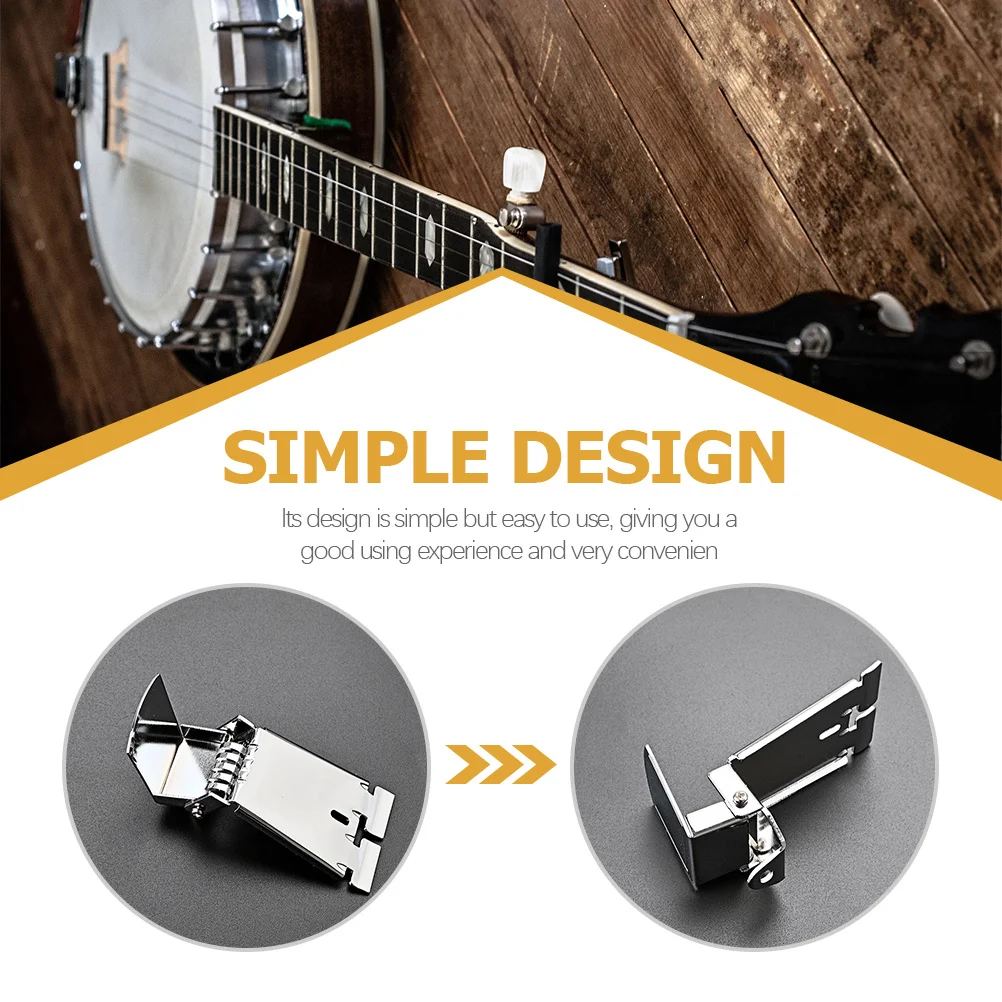 

Banjo Tailpiece 5-String Silver Metal Professional Replacement Part Triangle Traditional Banjo Accessories Instrument