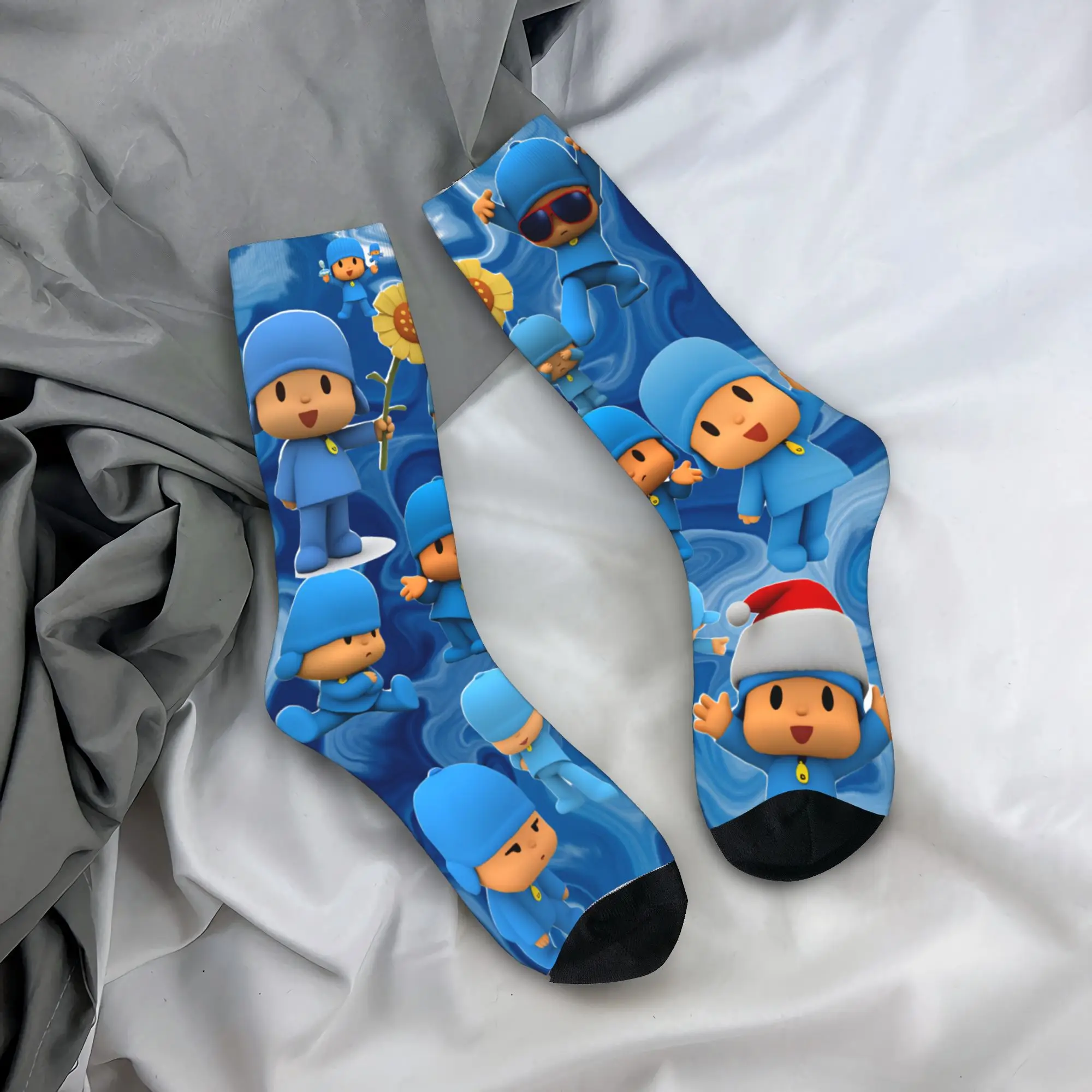 

Носки P-POCOYO Elly, противоскользящие носки для взрослых мужчин, высококачественные носки для скалолазания, осенние корейские носки с графическим рисунком