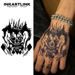 Joker King Pattern temporary tattoo sticker, waterproof magic tattoo, lasts to 15 days fake tattoo, semi permanent tattoo