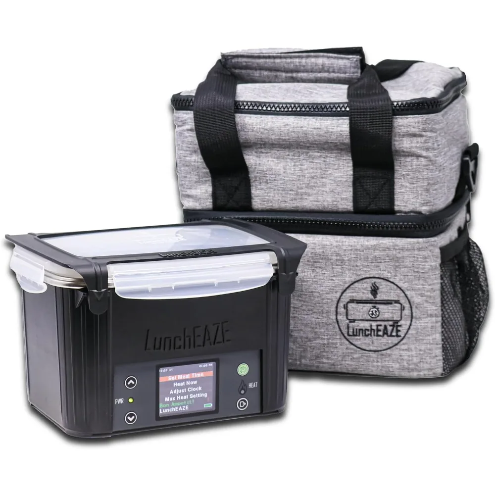 

Electric Lunch Box – Self-Heating, Cordless, Battery Powered Food Warmer for Work, Travel– 220°F Heat, BPA Free