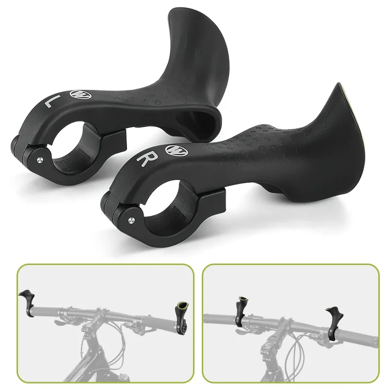 Bicycle Handlebar Vice Handle Mountain Bike Cow Horn Handle Luminous Nylon Mtb Road Bike Grip Vice Handle Bicycle Accessories