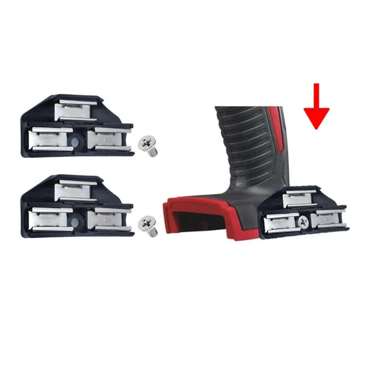 ตัวยึดดอกไขควงไฟฟ้า4ชิ้นพร้อมสกรูสำหรับ milwaukee 18V impact DRIVER 2601-20 2601-22 2602-20 2602-22