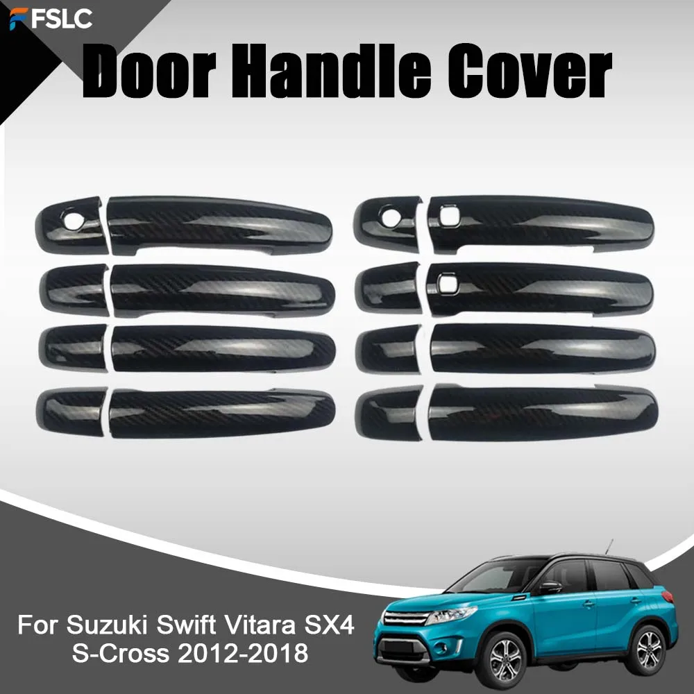 

Car Decoration Door Handle Cover For Suzuki Swift Vitara SX4 S-Cross 2012-2018 Cars Accessories Upgrade Modify A Car
