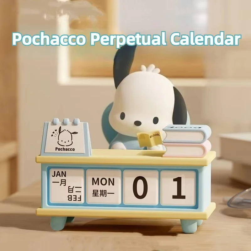 Calendar Kawaii Desk Accessories Calendar Stand Cute Anime Character Set, Suitable for School Office Gift Creativity