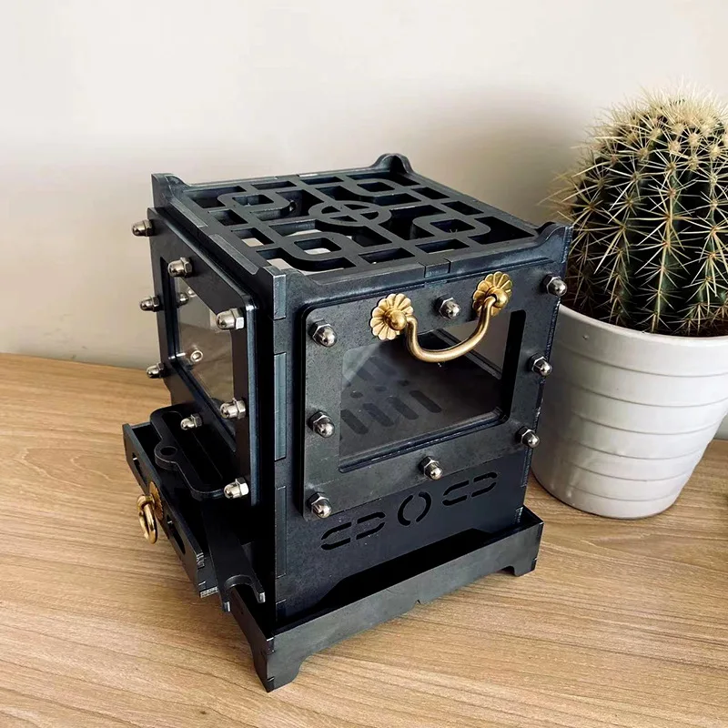 

Portable Outdoor Fire Stove Lightweight Camping Furnace Tourist Carbon Steel Burn Grill Stoves Camping Travel Stove Equipments