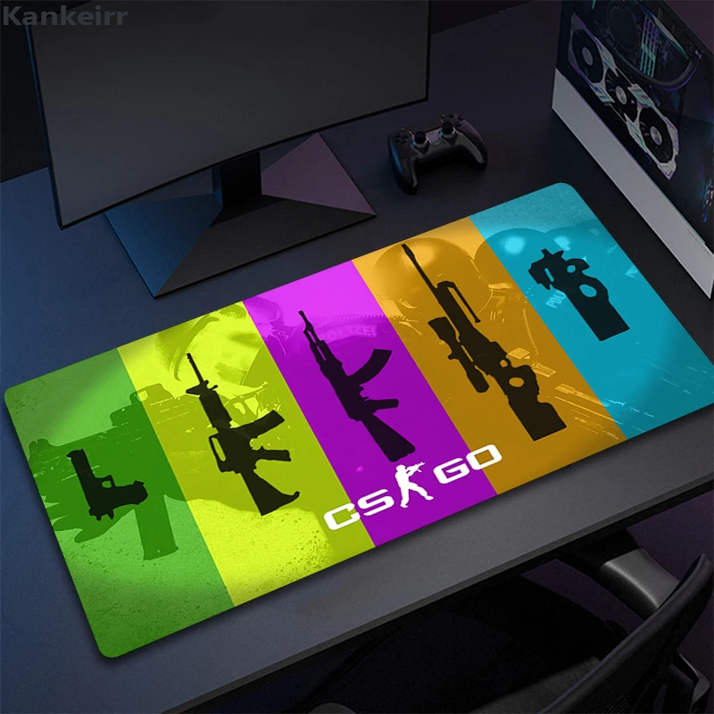 90x40 C-Counter Strike Gamer Mouse Pad Knife Non-slip Keyboard Mouse Mat CSGO Gamer Mousepad for Computer Keyboard Mouse Gaming