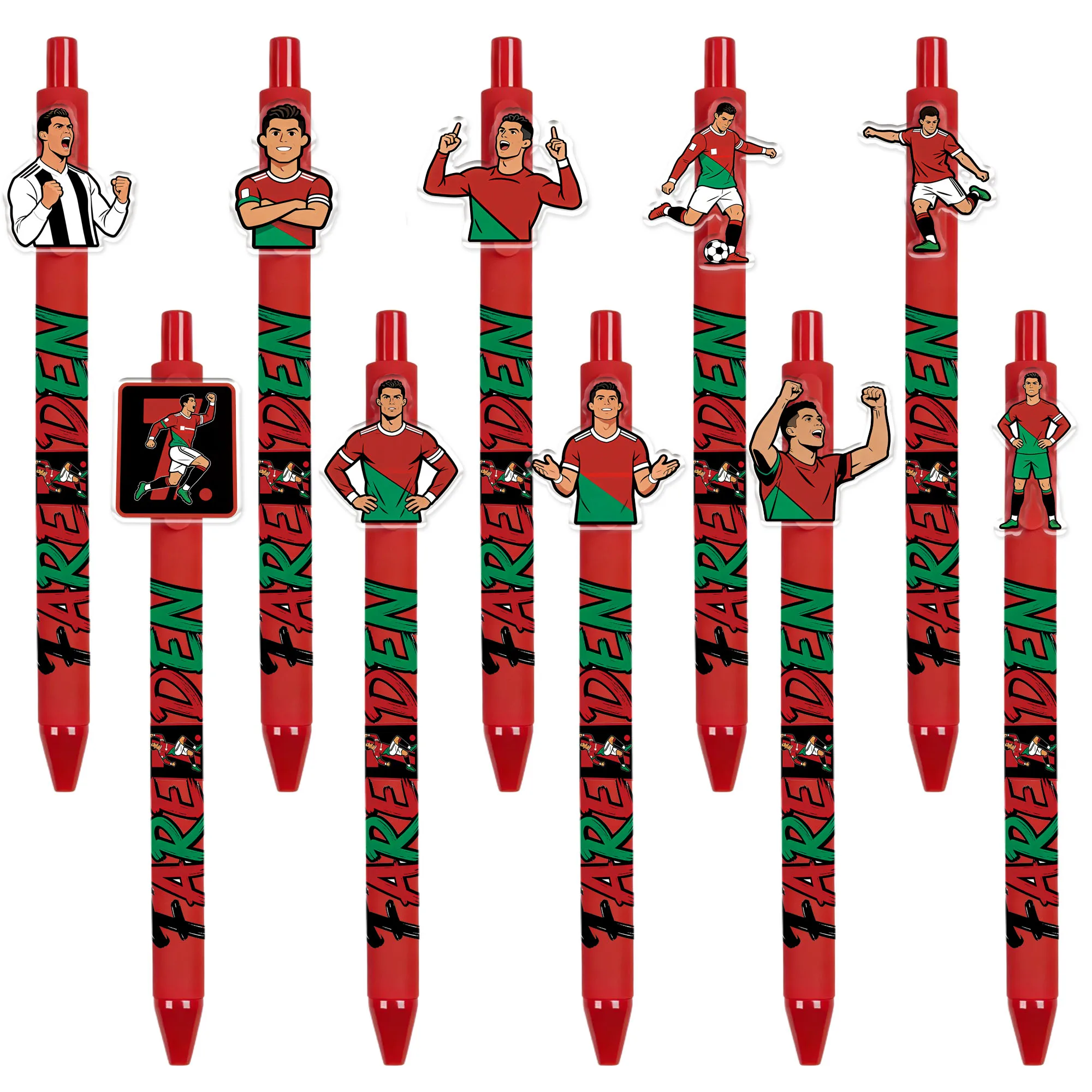 

10 штук / 20 штук шариковых ручек с футбольной тематикой. Ручки для фанатов. Подарочные ручки с футбольной тематикой.