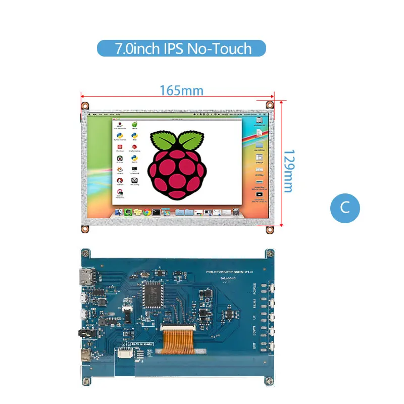 Imagem -06 - Portátil Hdmi Touch Screen Kit Caixa do Computador Secundário Ips Gaming Split Screen Raspberry pi Jetson Nano