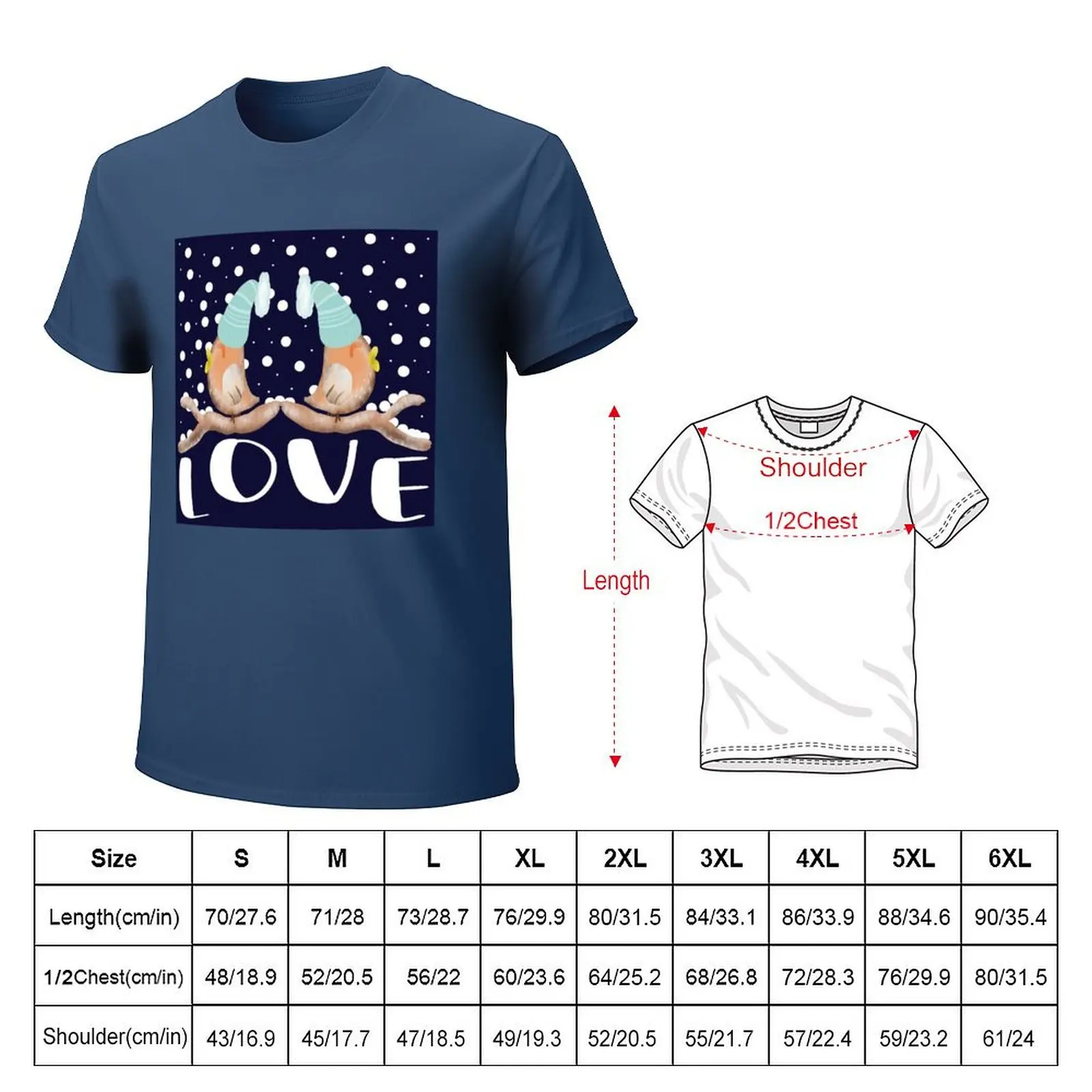 Winter snow birds T-Shirt boys whites plain graphics for a boy mens graphic t-shirts hip hop