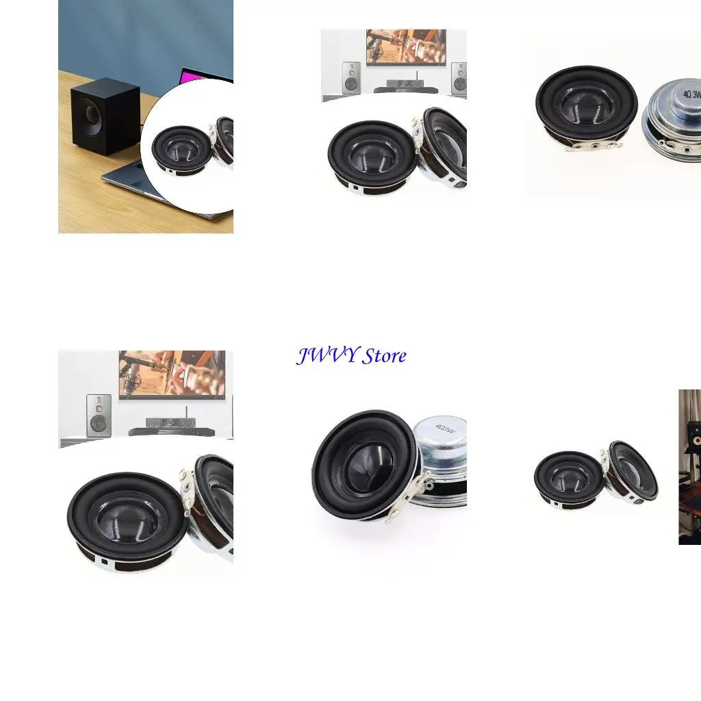 573a 1 세트 1.5 인치 스피커 전체 주파수 4ohm 3W 홈 시어터 용 라우드 스피커