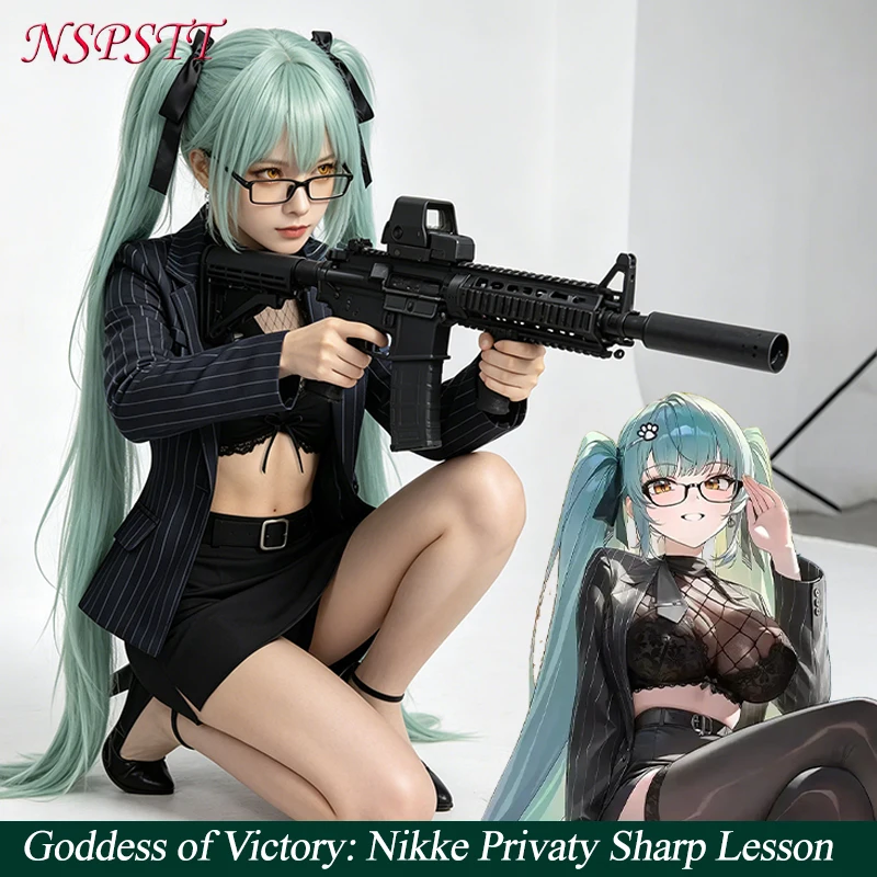 

NSPSTT Game NIKKE Privaty Cosplay Costume Formal Suit Dress Halloween Party Outfit Full Set