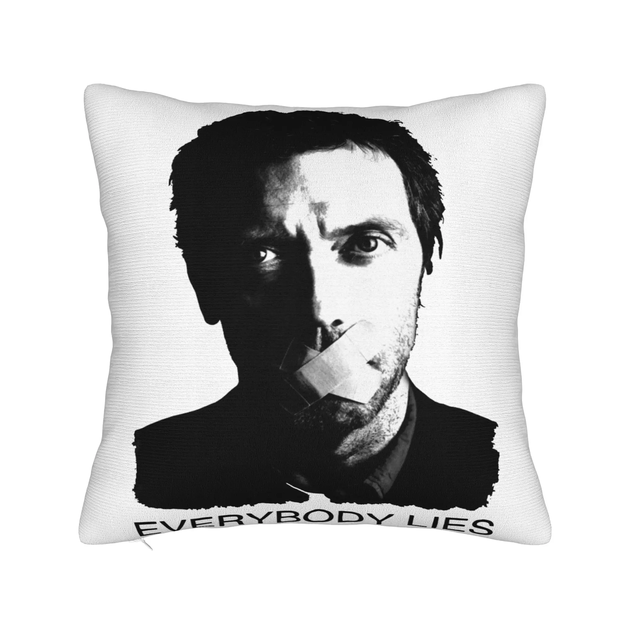 House Everybody Lies Square Pillow Covers Polyester Home House Md Cushion Case Cool Decor Pillow Cover 45*45