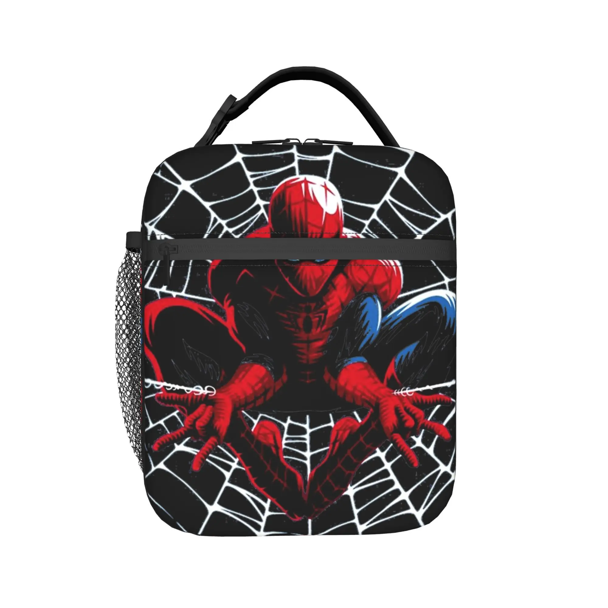

Superhero Spider Man Merch Insulated Lunch Bags For Picnic Food Container Leakproof Cooler Thermal Lunch Boxes