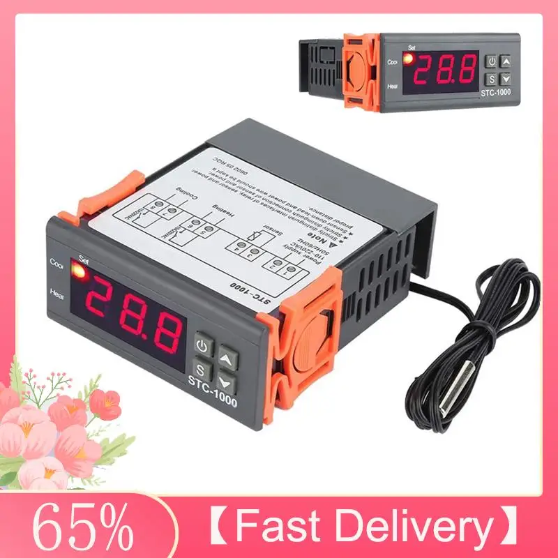 

A61Z Deals STC-1000 110-220V Digital Temperature Controller Thermostat Thermoregulator Incubator Relay LED 10A Heating Cooling T