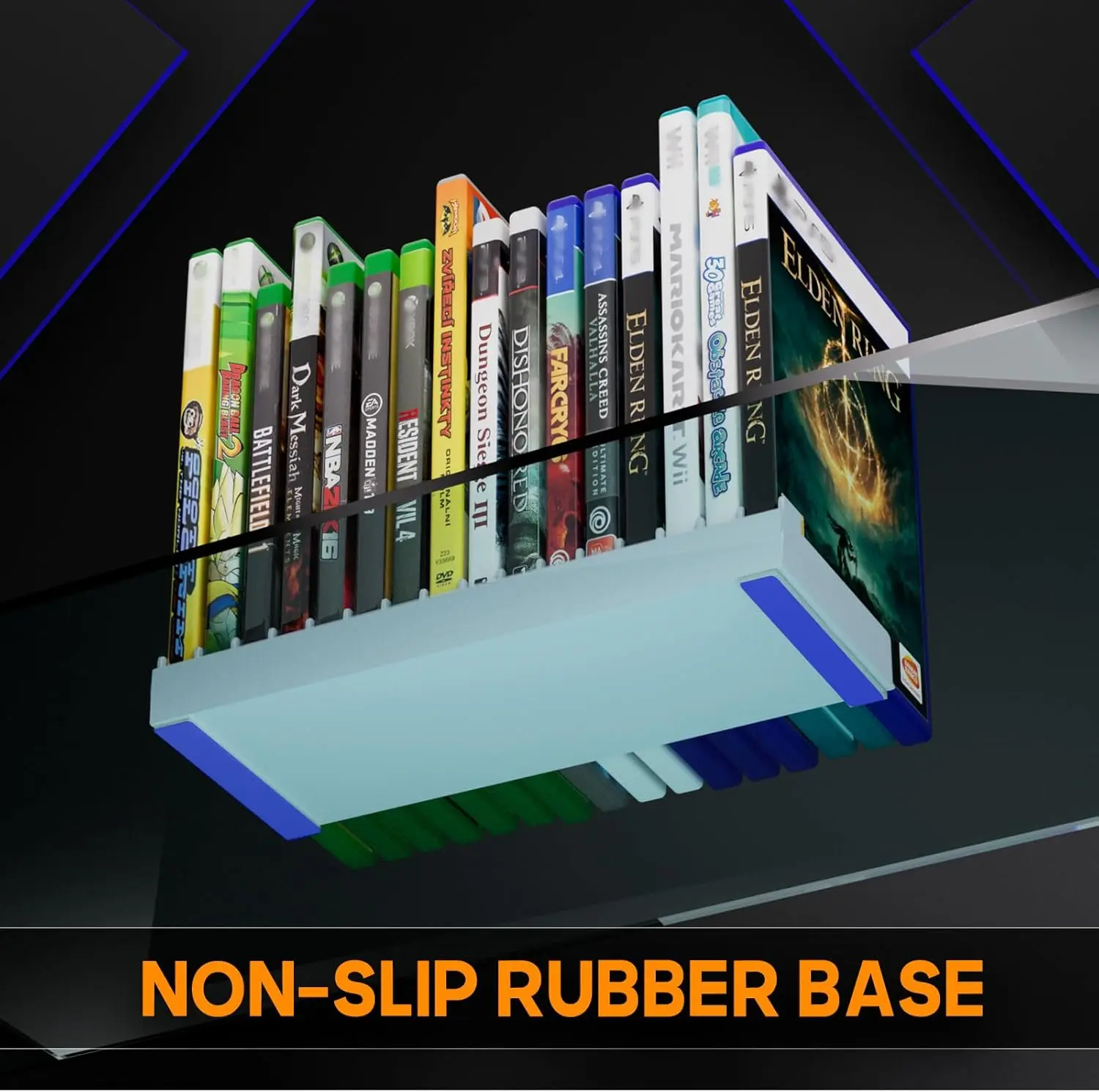 Videospiel-Speicherhalter für PS5/ PS4/ PS3/ PS2/ Xbox One/Xbox Series X/S/Wii/Switch/Switch 2 Game Cases, DVD – Detail 3