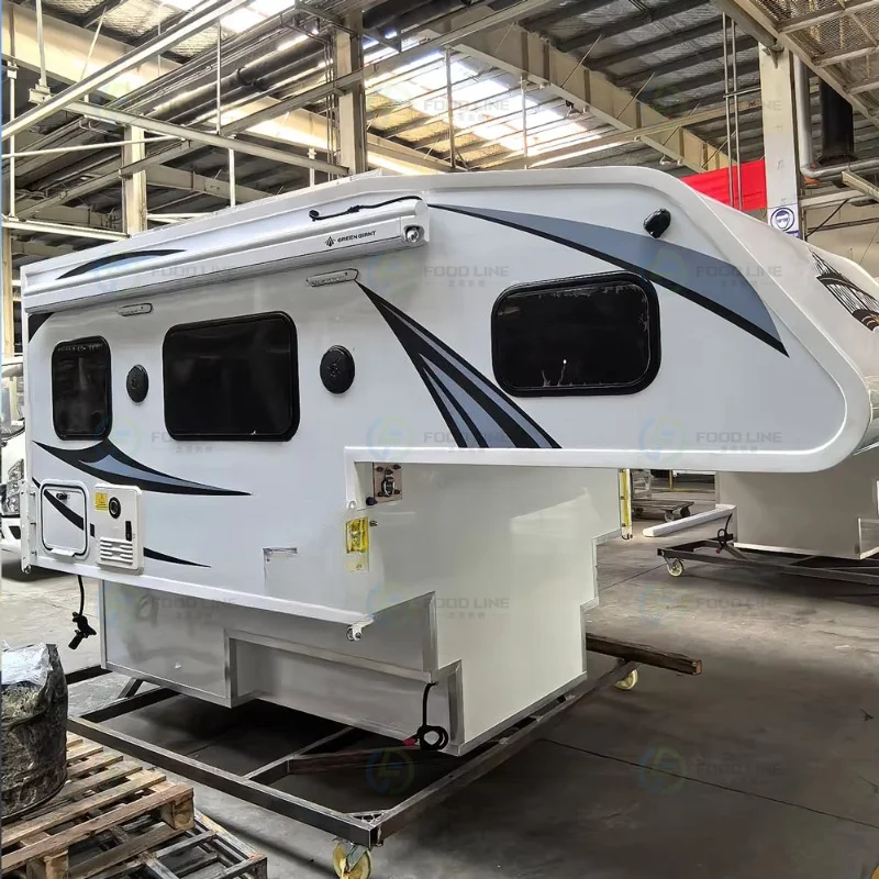 Luxury All Season Slide on Pickup Truck Camper 4x4 Off Road RV Cabin Hard Wall Truck Camper for Different Pickup Truck Custom