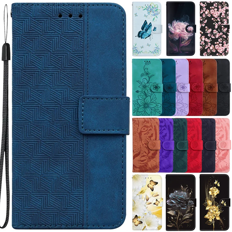 13T Etui for Xiaomi 13T Pro 13Tpro Case for Xiaomi 13T 13 T Pro Cases Magnetic Geometric Textile Pattern Wallet Leather Cover