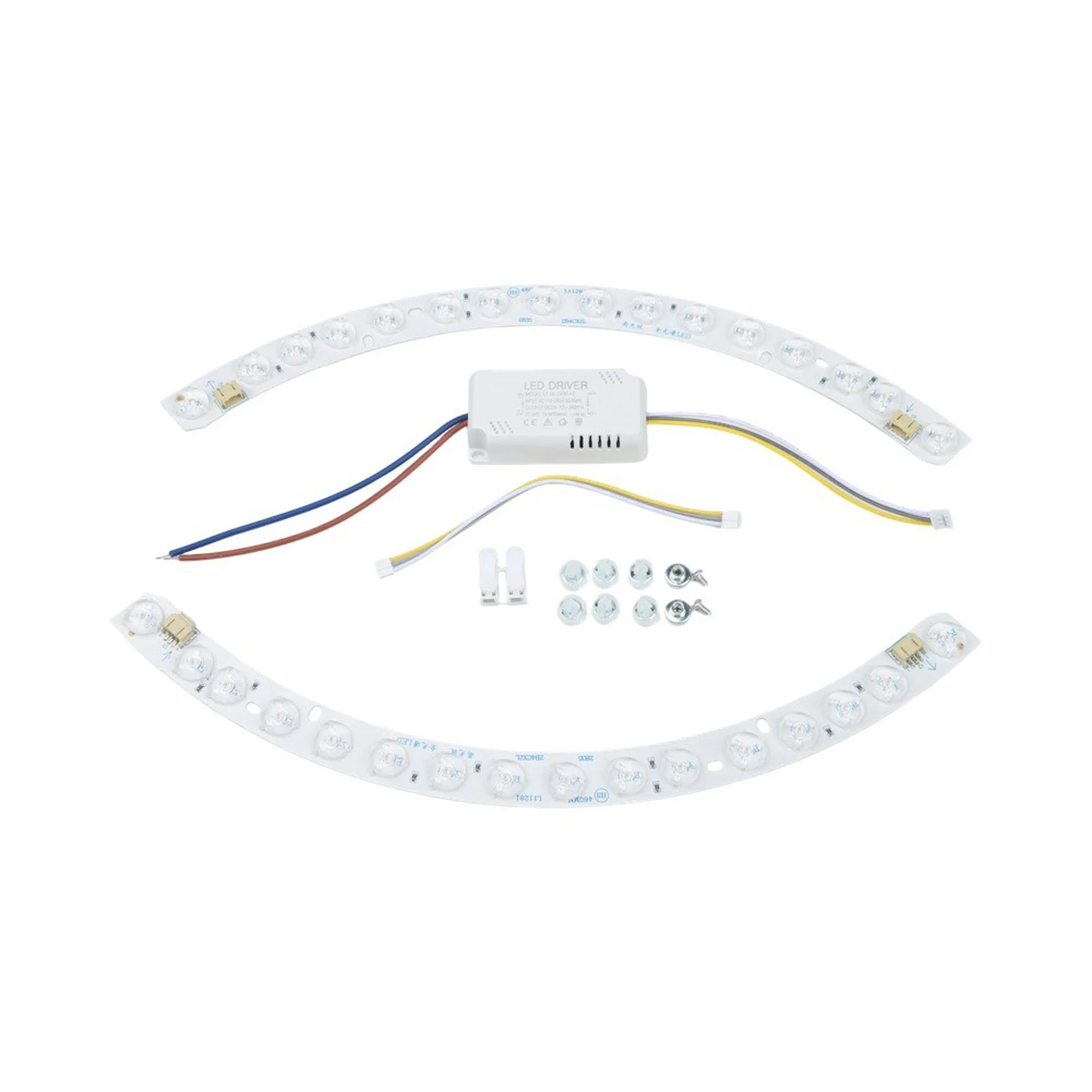 2026 New Curved LED Ceiling Light Strip With Optical Lens 48W Dual Tricolor For Modern Indoor Illumination For Home And Office