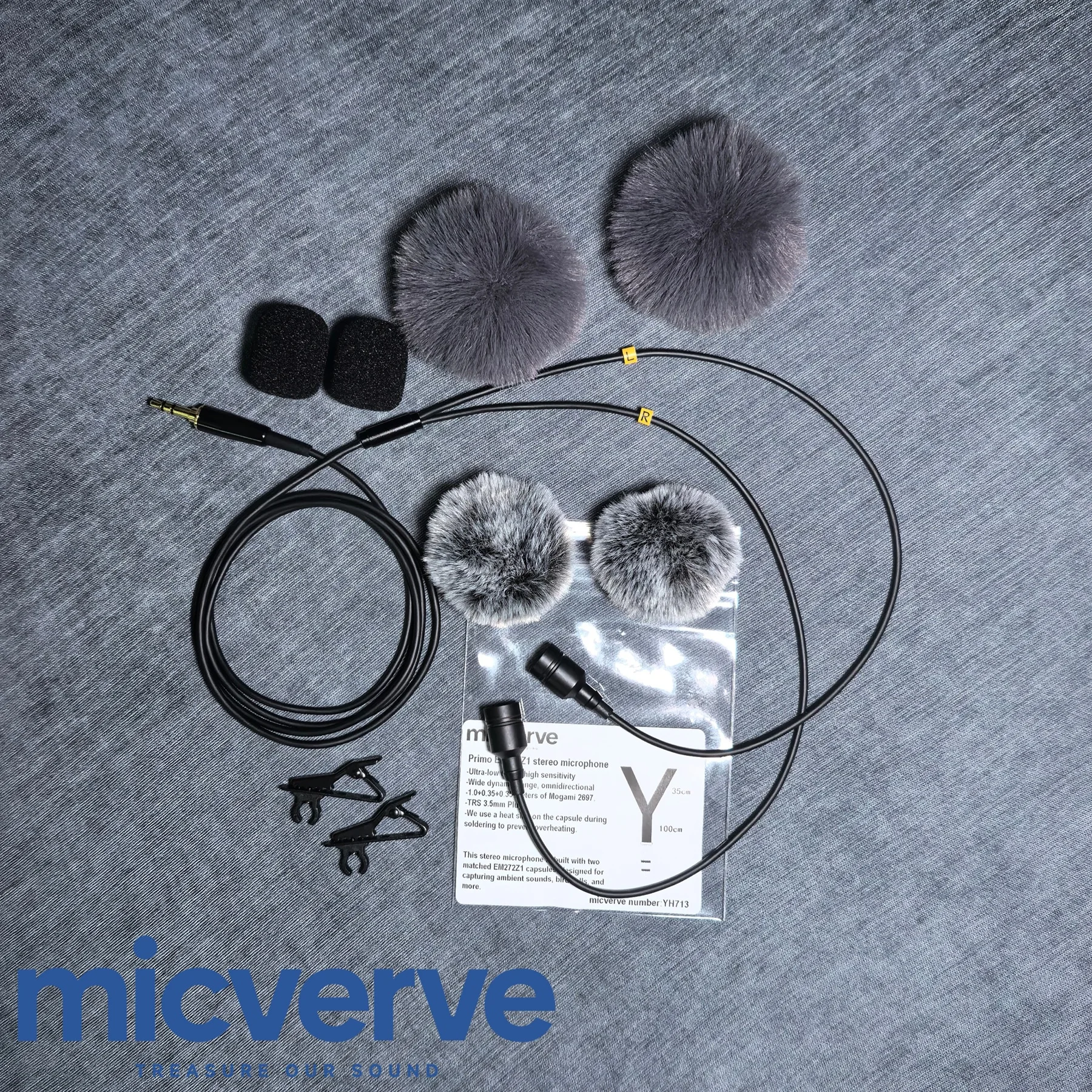 Primo EM272Z1 Stereo Microphone Kit ±0.2dB Matched Pair Y-Shape