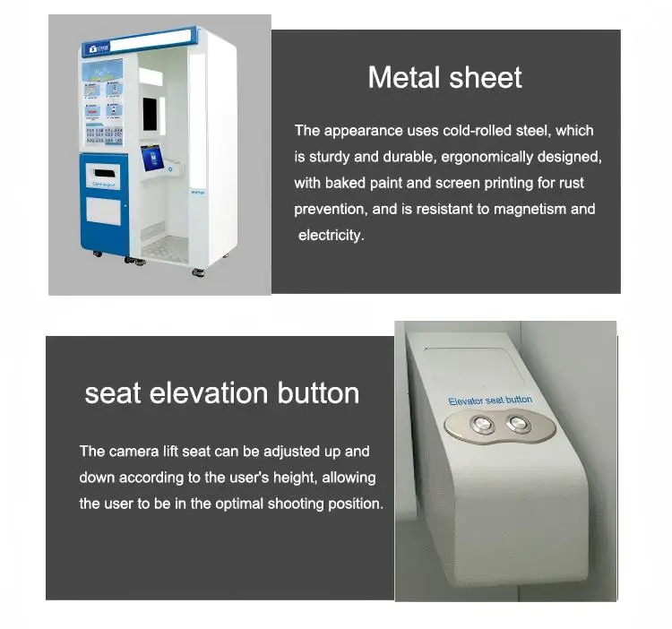 Wholesale Price Self-service Photo Booth Vending Machine Double-sided Printer PVC Card Printer Intelligent ID Card Printer