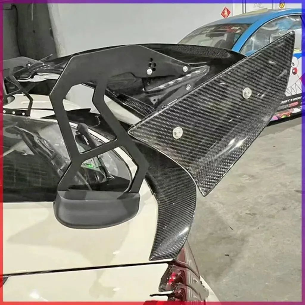 Suitable for FL5 Civic Type R Carbon Fiber Modification SPOON Model Fixed air Dam, GT Rear Spoiler Tail Wing