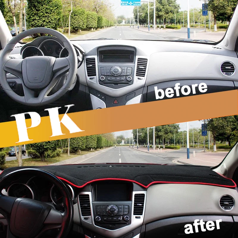 Car dashboard Avoid light pad Instrument platform desk cover Mats Carpets For Chevrolet Cruze J300 J400 2009-2018 2019 2020 2021 view 6